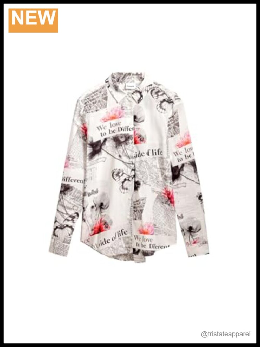 Women's Floral Print Long Sleeve Button Down Shirt